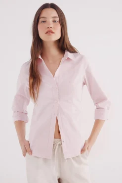 Camisa de algodão Oxford