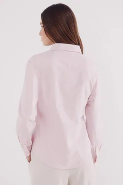 Camisa de algodão Oxford