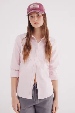 Camisa de algodão Oxford