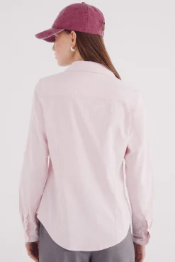 Camisa de algodão Oxford