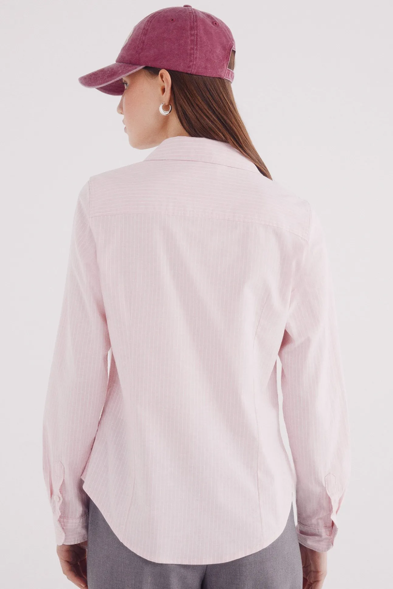 Camisa de algodão Oxford