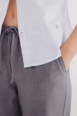Camisa de algodão Oxford