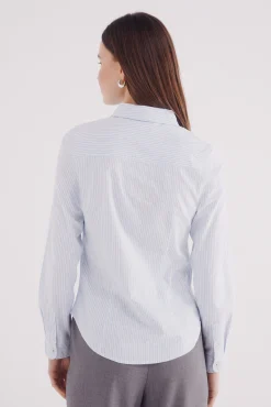 Camisa de algodão Oxford