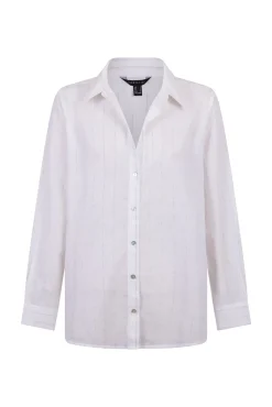 Camisa de algodão riscas