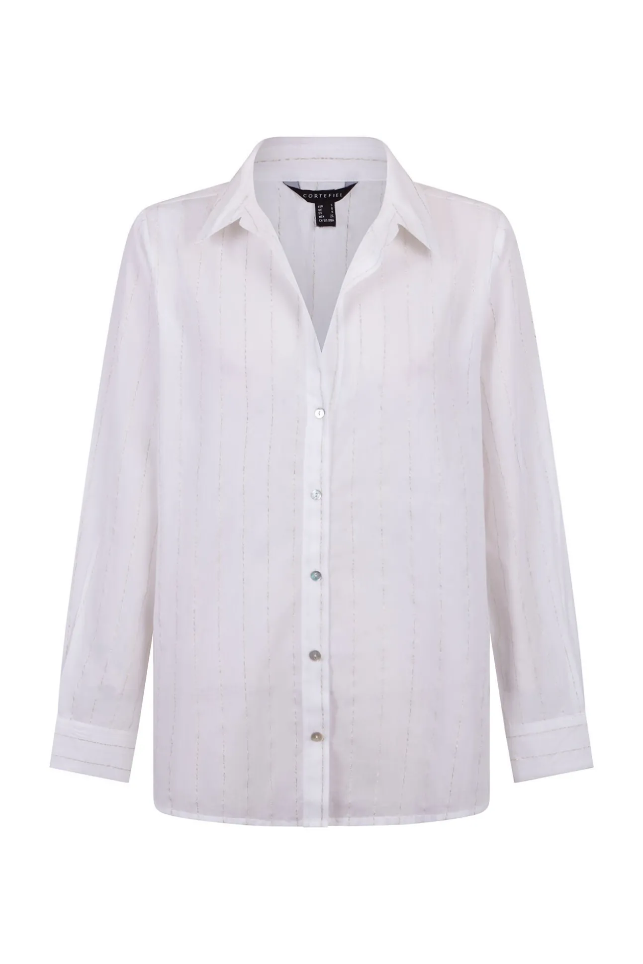Camisa de algodão riscas