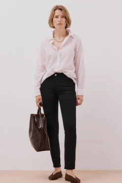 Camisa de algodão riscas