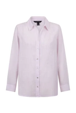 Camisa de algodão riscas