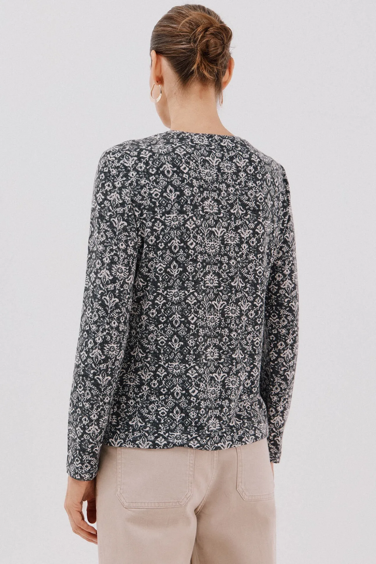 Camisa de caixa de botões