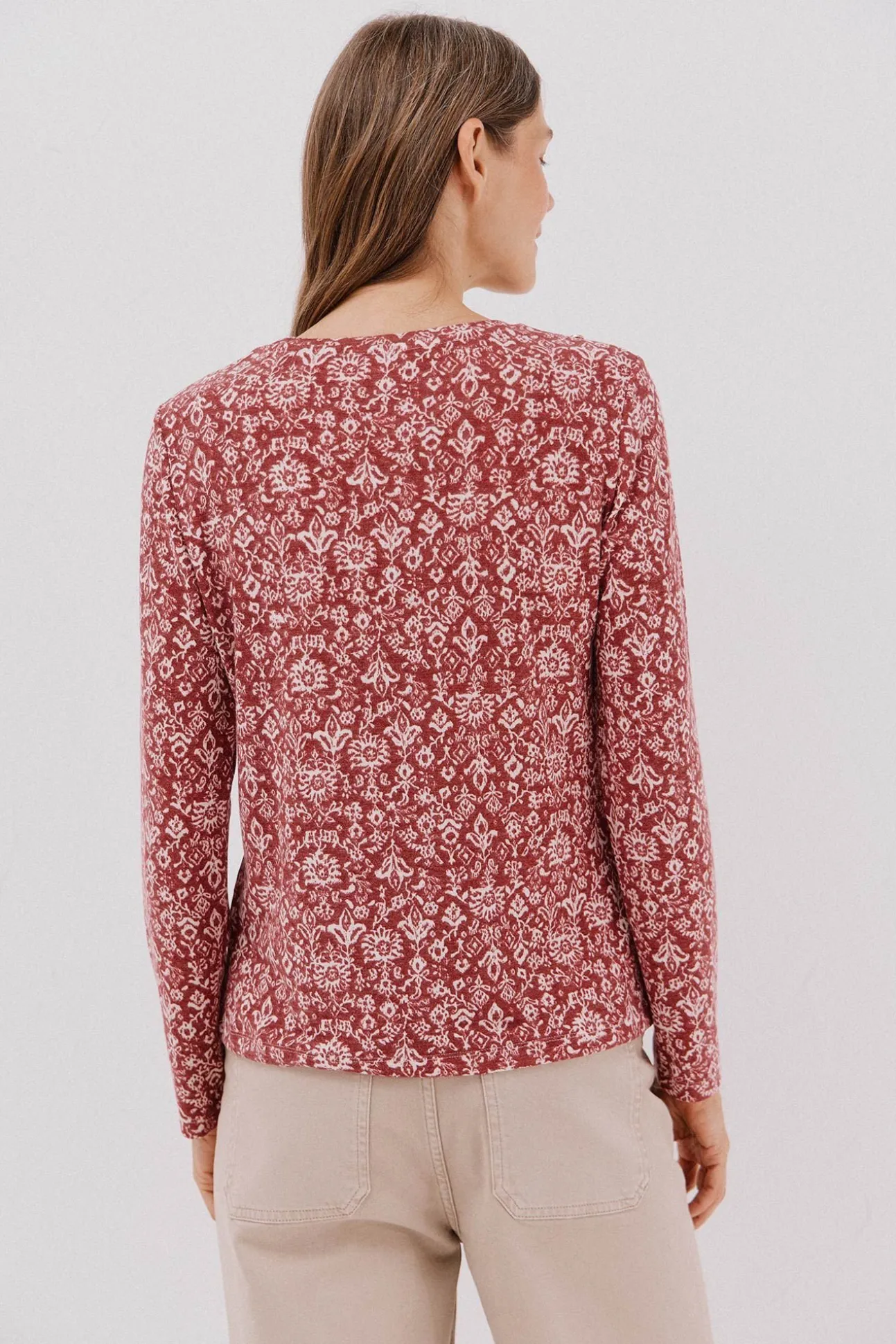 Camisa de caixa de botões