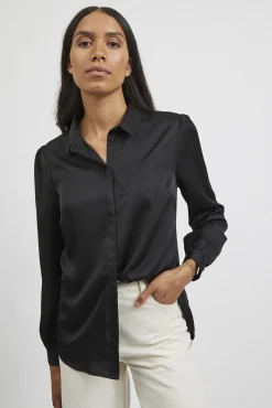 Camisa de cetim