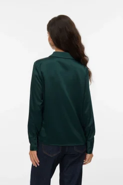Camisa de cetim lisa