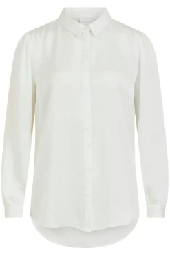 Camisa de cetim manga comprida