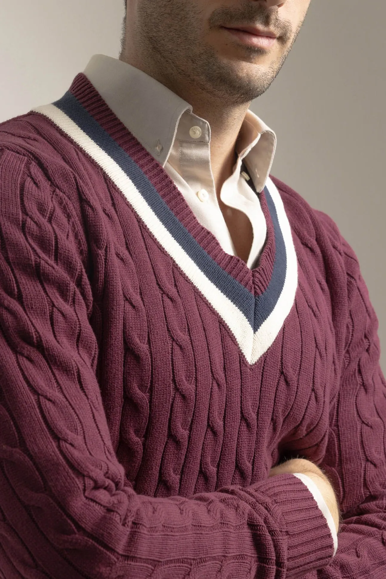 Camisa de críquete de algodão