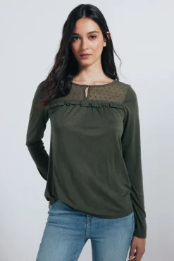 Camisa de folho plumeti