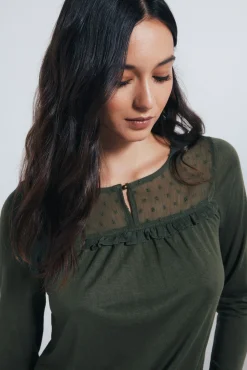 Camisa de folho plumeti