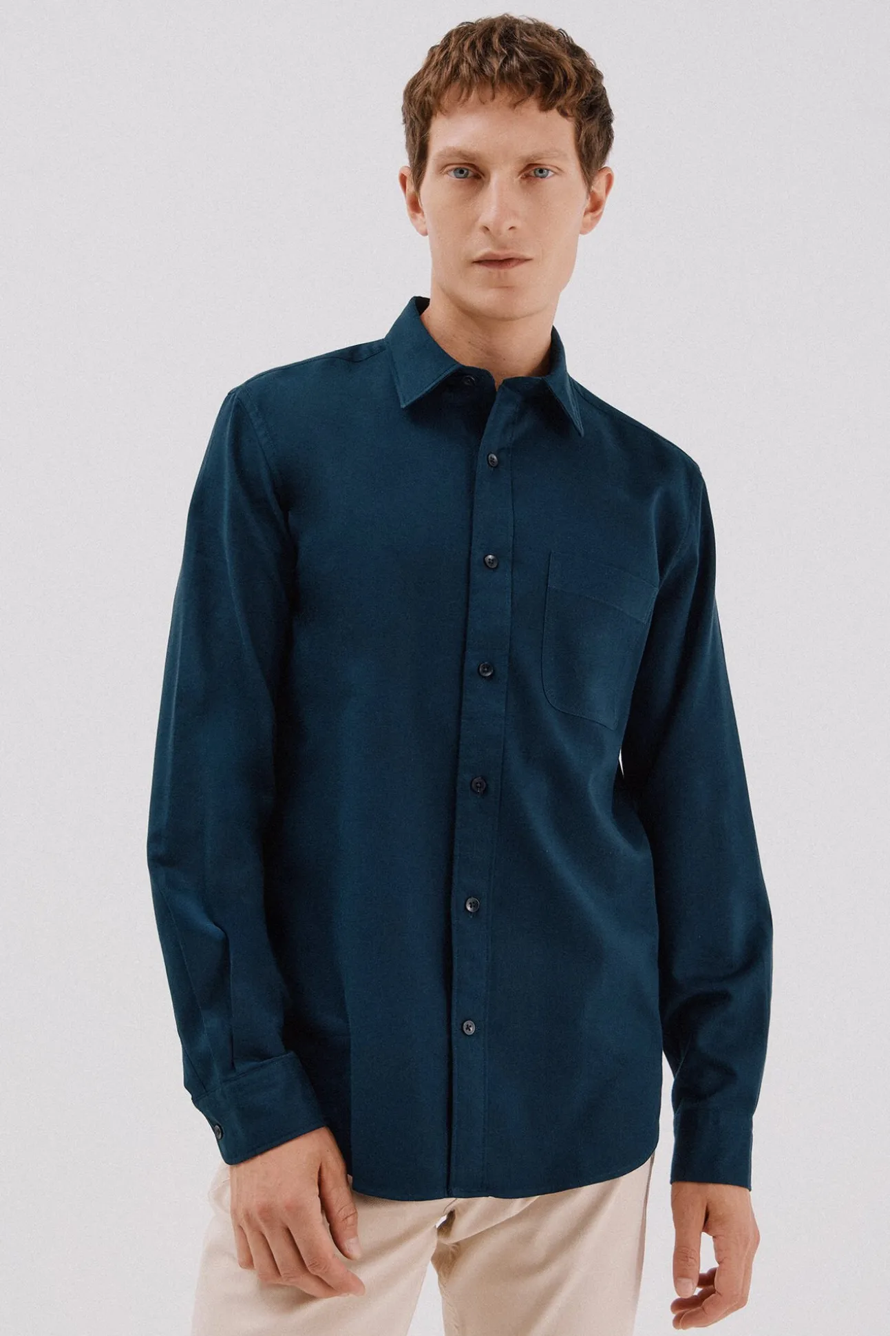 Camisa de gabardina tencel