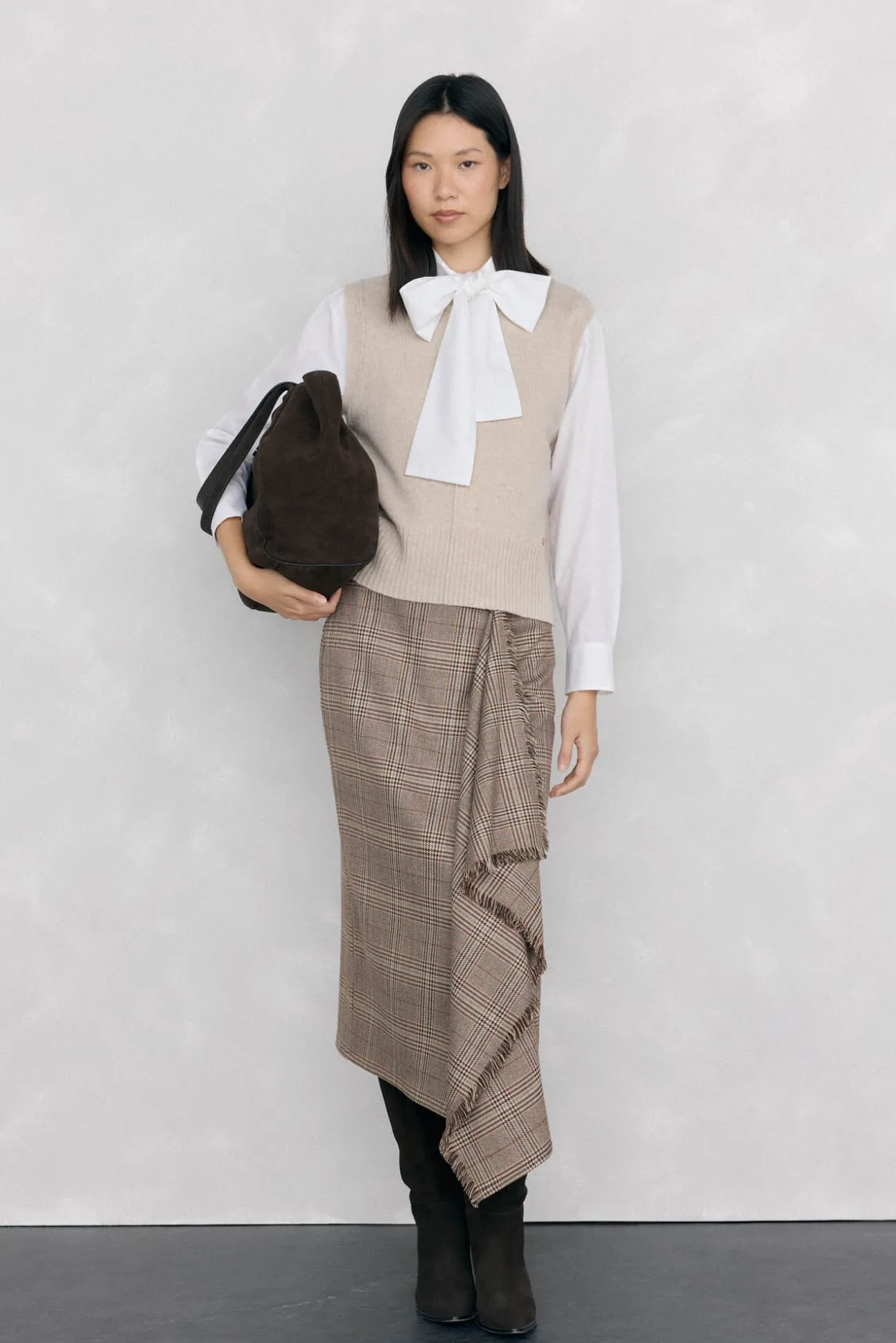Camisa de laçada largo