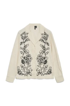 Camisa de linho com estampado