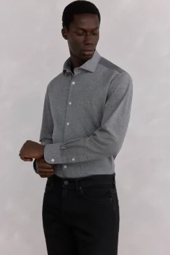 Camisa de malha malha