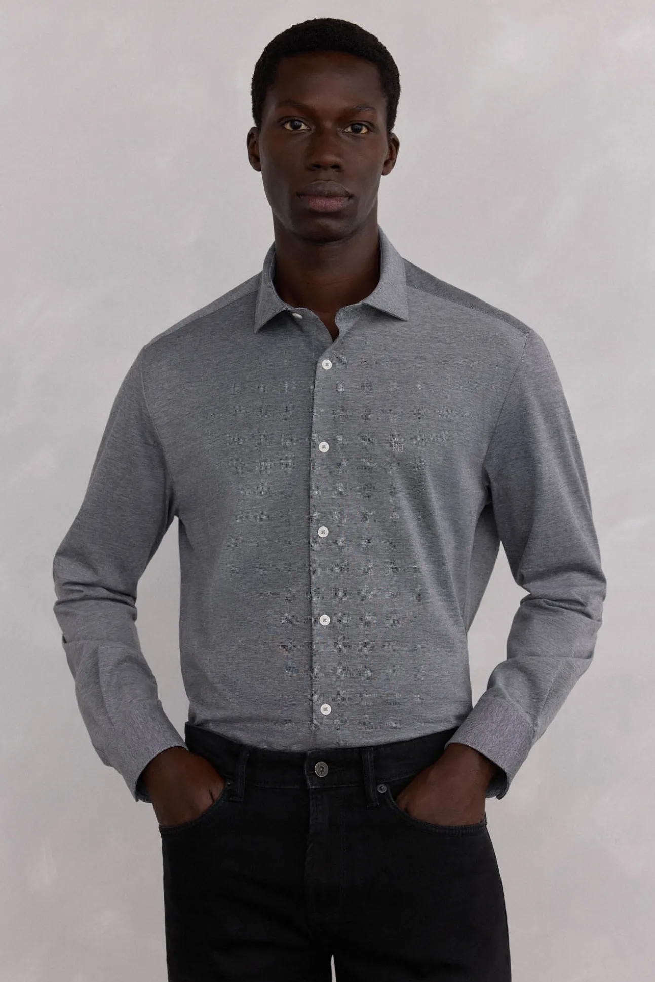 Camisa de malha malha