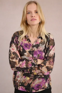 Camisa de manga comprida com estampado