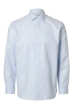 Camisa de manga comprida elegante 100% algodão