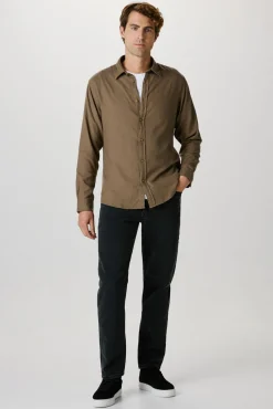 Camisa de manga comprida com corte slim