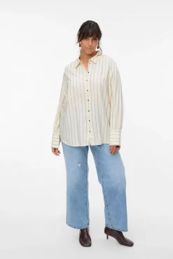 Camisa de manga manga comprida plus size