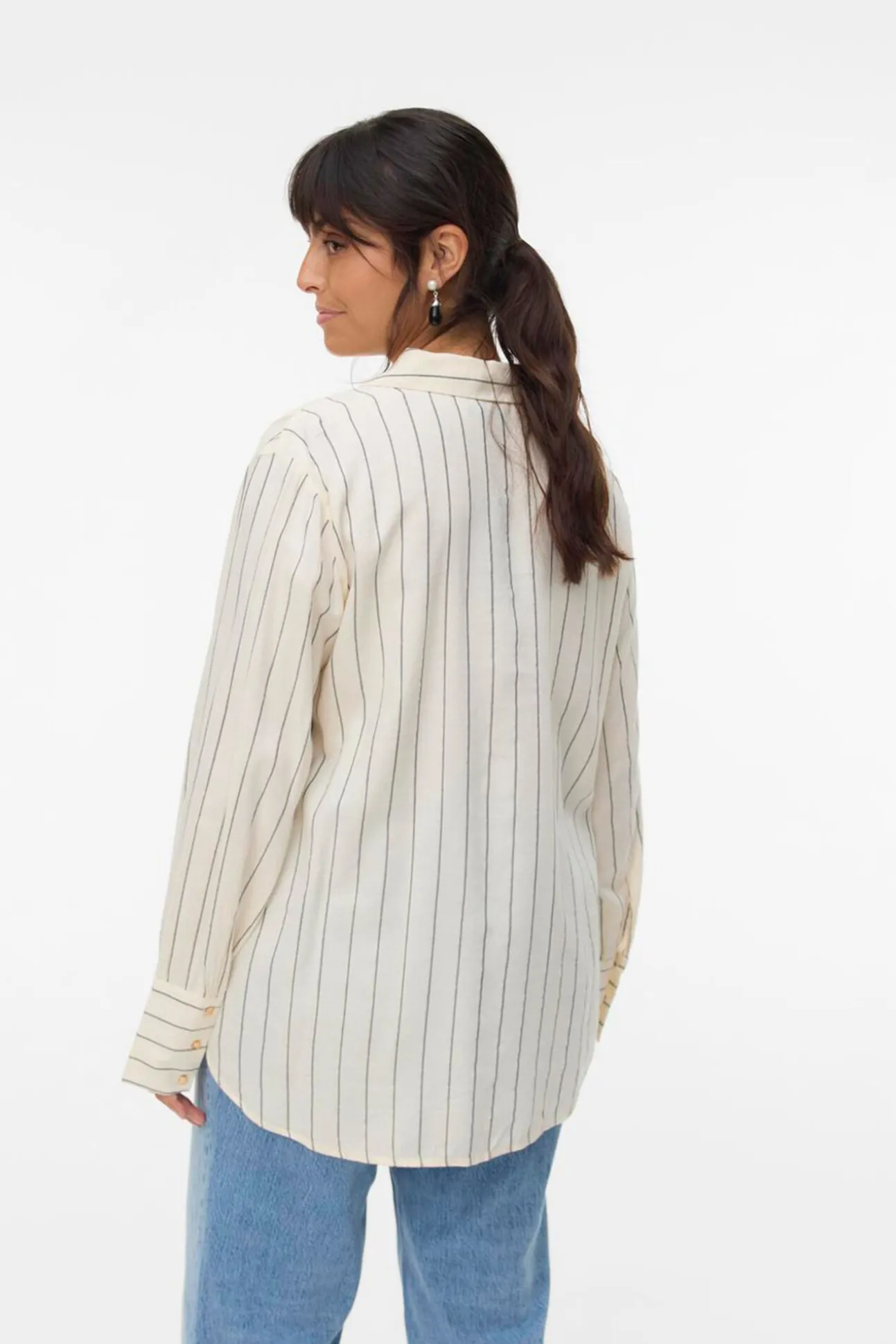 Camisa de manga manga comprida plus size