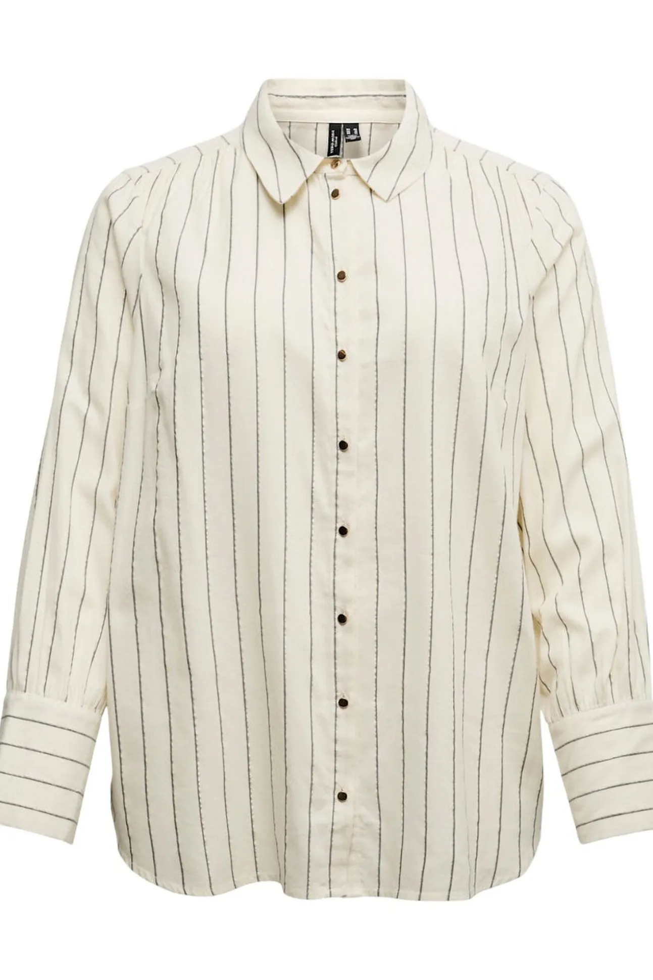 Camisa de manga manga comprida plus size