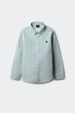 Camisa de menino com cotoveleiras