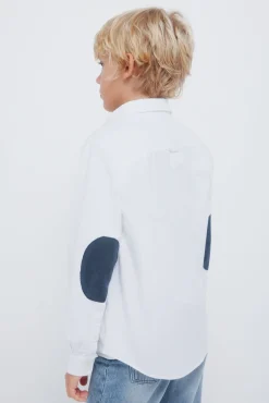 Camisa de menino com cotoveleiras