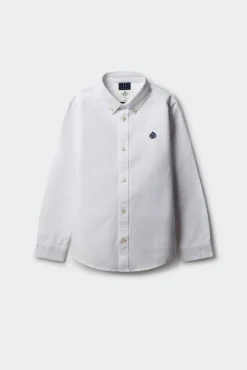 Camisa de menino com cotoveleiras