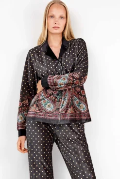 Camisa de pijama de veludo