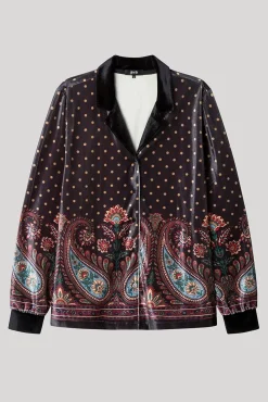 Camisa de pijama de veludo