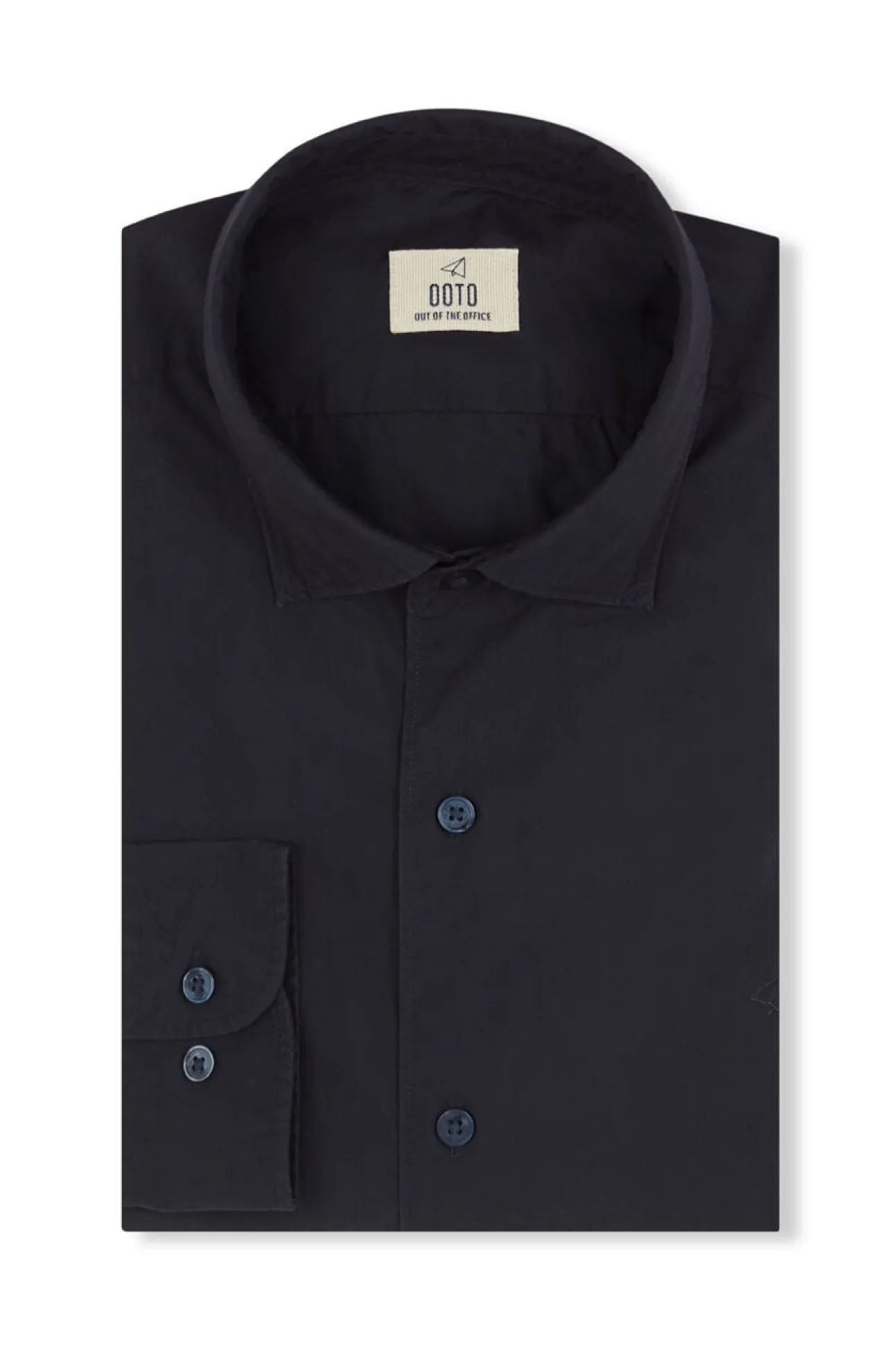 Camisa de popelina lisa