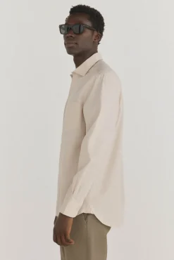 Camisa de popelina lisa