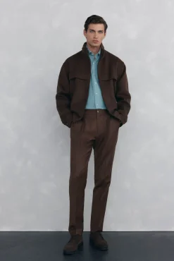 Camisa de veludo macio