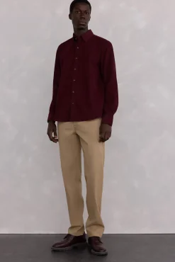 Camisa de veludo macio