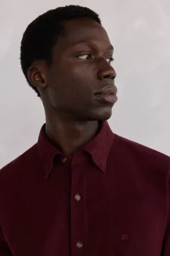 Camisa de veludo macio