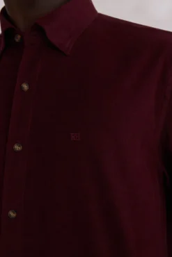 Camisa de veludo macio