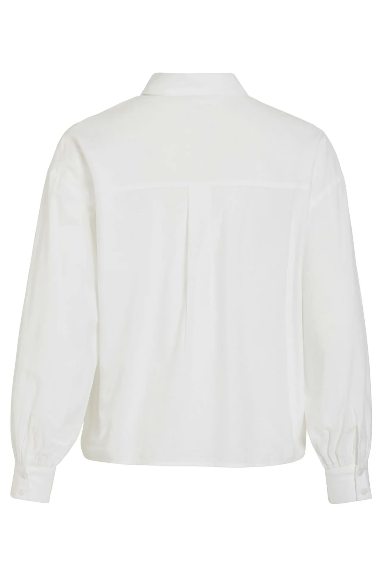 Camisa de viscose e algodão com renda