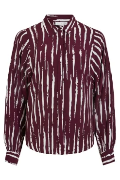 Camisa de viscose estampada