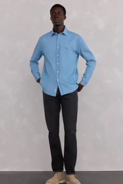 Camisa denim de tecido italiano