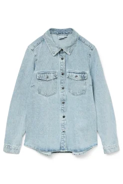 Camisa denim manga comprida