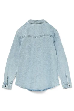 Camisa denim manga comprida