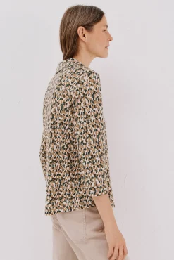 Camisa elástica com botões