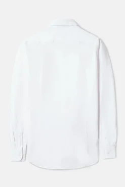 Camisa esportiva Oxford com corte franzido