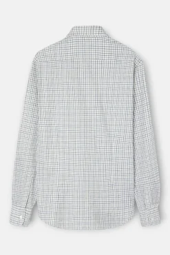 Camisa esportiva xadrez bicolor