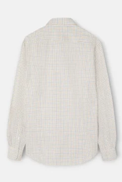 Camisa esportiva xadrez bicolor